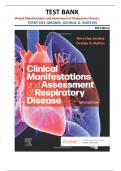Clinical Manifestations and Assessment of Respiratory Disease Test Bank &vert; 9th Edition Des Jardins & Burton