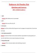 Endeavor Air Practice Test 2026 Complete Guide with Questions and Answers  100&percnt; Verified &lpar;2025 &sol; 2026&rpar; Graded A&plus;