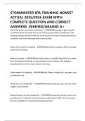 STORMWATER EPA TRAINING NEWEST ACTUAL 2025&sol;2026 EXAM WITH COMPLETE QUESTION AND CORRECT ANSWERS &period;VERIFIED&sol;GRADED A&plus;
