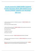 Security Awareness &lpar;SWA&rpar; Exam 2 &ndash; Cybersecurity & Compliance Practice Test