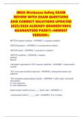 IMSA Workzone Safety EXAM REVIEW WITH EXAM QUESTIONS AND CORRECT SOLUTIONS UPDATED 2025&sol;2026 ALREADY GRADED&excl;&excl;100&percnt; GUARANTEED PASS&excl;&excl;&excl;<NEWEST VERSION>