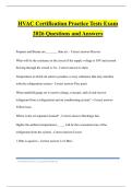 HVAC Certification Practice Tests Exam 2026 Questions and Answers