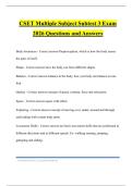 CSET Multiple Subject Subtest 3 Exam 2026 Questions and Answers