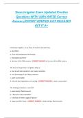 Texas Irrigator Exam Practice Test &ndash; Updated Study Guide & Prep Materials