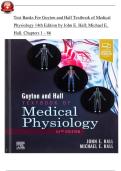 Test Banks For Guyton and Hall Textbook of Medical Physiology 14th Edition by John E&period; Hall&semi; Michael E&period; Hall&comma; Chapters 1 - 86
