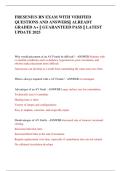 FRESENIUS RN EXAM WITH VERIFIED  QUESTIONS AND ANSWERS&vert;&vert; ALREADY  GRADED A&plus; &vert;&vert; GUARANTEED PASS &vert;&vert; LATEST  UPDATE 2025 
