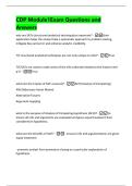 CDP Module1Exam Questions and  Answers  