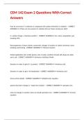 CEM 142 Exam 2 Questions With Correct Answers