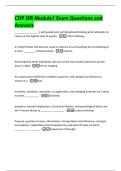 CDP ISR Module1 Exam Questions and  Answers  