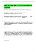 CDP MOCKBOARD -Exam Questions and  Answers  
