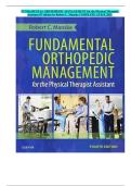 FUNDAMENTAL ORTHOPEDIC MANAGEMENT for the Physical TherapisAssistant 4th edition by Robert C&period; Manske COMPLETE test bank 2025
