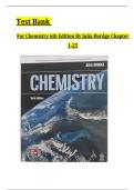 Test Bank For Chemistry 6th Edition By Julia Burdge Chapter 1-25 &vert;Complete