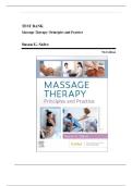 Test Bank - Massage Therapy-Principles and Practice&comma; 7th Edition &lpar;Salvo&comma; 2023&rpar;&comma; Chapter 1-30 &vert; All Chapters