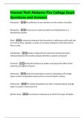 Hazmat Tech Alabama Fire College Exam  Questions and Answers  