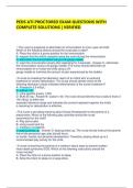 PEDS ATI PROCTORED EXAM QUESTIONS WITH COMPLETE SOLUTIONS &vert; VERIFIED  