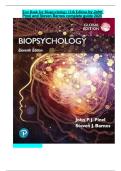 Test Bank for Biopsychology 11th Edition by John  Pinel and Steven Barnes complete guide 2025