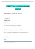 BMTCN Test A 2026 Questions and Answers