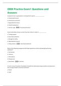 OBM Practice Exam1 Questions and  Answers 
