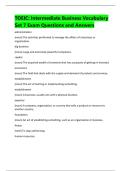 TOEIC&colon; Intermediate Business Vocabulary  Set 7 Exam Questions and Answers  