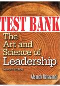 The Art and Science of Leadership&comma; 7th edition by Afsaneh Nahavandi TEST BANK