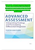 Advanced Assessment Interpreting Findings and Formulating Differential Diagnoses &ndash; 4th Edition &lpar;Laurie Goolsby & Mary Jo Grubbs&rpar; &vert; Complete Test Bank with Answers