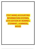 &lbrack;TEST BANK&rsqb; ACCOUNTING  INFORMATION SYSTEMS&comma;  15TH EDITION BY ROMNEY&comma;  STEINBART&comma; SUMMERS&comma;  WOOD