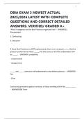 DBIA EXAM 3 NEWEST ACTUAL 2025&sol;2026 LATEST WITH COMPLETE QUESTIONS AND CORRECT DETAILED ANSWERS&period; VERIFIED&sol; GRADED A&plus;