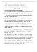 INTC 1442 QUESTIONS AND ANSWERS