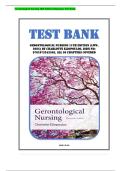 Test Bank for Gerontological Nursing 11th Edition &lpar;LWW&comma; 2025&rpar; by Charlotte Eliopoulos&comma; Isbn no&semi; 9781975242558&comma; all 36 Chapters Covered