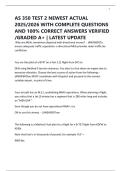 AS 350 TEST 2 NEWEST ACTUAL 2025&sol;2026 WITH COMPLETE QUESTIONS AND 100&percnt; CORRECT ANSWERS VERIFIED &sol;GRADED A&plus; &vert; LATEST UPDATE