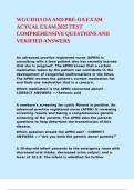 WGU D115 OA AND PRE-OA EXAM ACTUAL EXAM 2025 TEST COMPREHENSIVE QUESTIONS AND VERIFIED ANSWERS