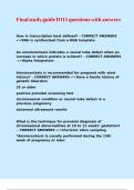 Final study guide D115 questions with answers