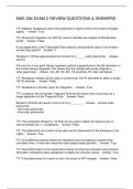 MAE 284 EXAM 2 REVIEW QUESTIONS & ANSWERS