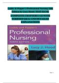Leddy & Pepper&rsquo;s Professional Nursing&comma; 10th Edition &ndash; Lucy Hood &vert; Complete Test Bank with Answers and Explanations