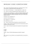 MAE 284 QUIZ 1-6&comma; EXAM 1-2 CONCEPTUAL REVIEW