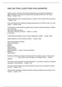 MAE 284 FINAL QUESTIONS AND ANSWERS