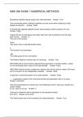 MAE 284 EXAM 1 NUMERICAL METHODS 