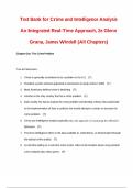 Test Bank for Crime and Intelligence Analysis An Integrated Real-Time Approach&comma; 2nd Edition by Glenn Grana&comma; James Windell &lpar;All Chapters&rpar;