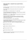 MAE 284 EXAM 1 CONCEPTUALS QUESTIONS & ANSWERS