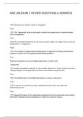 MAE 284 EXAM 2 REVIEW QUESTIONS & ANSWERS