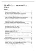 Samenvatting - Geschiedenis China