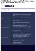 NSG 555 Quiz 3 - &lpar;Neuro module 7 &plus; Hem Module 8&rpar;&colon; Questions With Definite Solutions