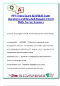 PPR TExES Exam &vert; 100 Exam Questions &vert; Human Development&comma; Learning Theories&comma; Diversity &vert; Texas Educator Certification