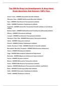 Top 200 Rx Drug List &lpar;brand&sol;generic & drug class&rpar; Exam Questions And Answers 100&percnt; Pass 