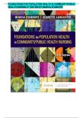 Test Bank for Foundations for Population Health in Community&sol;Public Health Nursing&comma; 6th Edition by Marcia Stanhope & Jeanette Lancaster &vert; Latest 2025&sol;2026 Update &vert; Verified Q&A &vert; A&plus; Graded