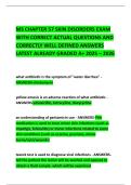 MS CHAPTER 57 SKIN DISORDERS EXAM WITH CORRECT ACTUAL QUESTIONS AND CORRECTLY WELL DEFINED ANSWERS LATEST ALREADY GRADED A&plus; 2025 &ndash; 2026