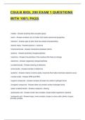 CSULB BIOL 200 EXAM 1 QUESTIONS WITH 100&percnt; PASS