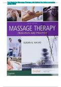 Test Bank for Massage Therapy&comma; 6th Edition by Salvo complete  guide 2025
