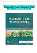 TEST BANK for Stanhope and Lancaster's Community Health  Nursing in Canada by Sandra A&period; MacDonald&comma; and Sonya L&period;  Jakubec 4th Edition complete &vert; chapter 1- 18