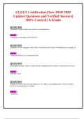 CLEET Certification &lpar;New 2024&sol; 2025  Update&rpar; Questions and Verified Answers&vert;  100&percnt; Correct &vert; A Grade  